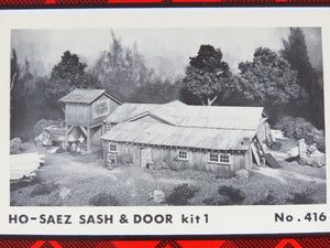 HO Scale Campbell Scale Models Kit #416 & 417 Saez Sash & Door