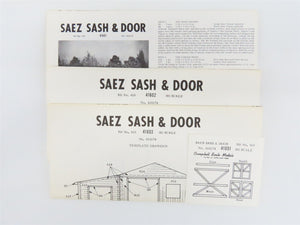 HO Scale Campbell Scale Models Kit #416 & 417 Saez Sash & Door