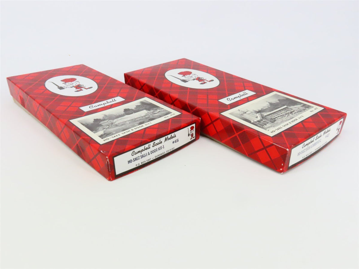 HO Scale Campbell Scale Models Kit #416 &amp; 417 Saez Sash &amp; Door