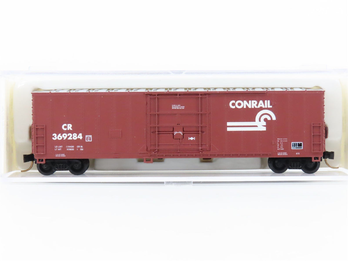 N Scale Atlas 33681 CR Conrail 50&#39; FGE Plug Door Box Car #369284