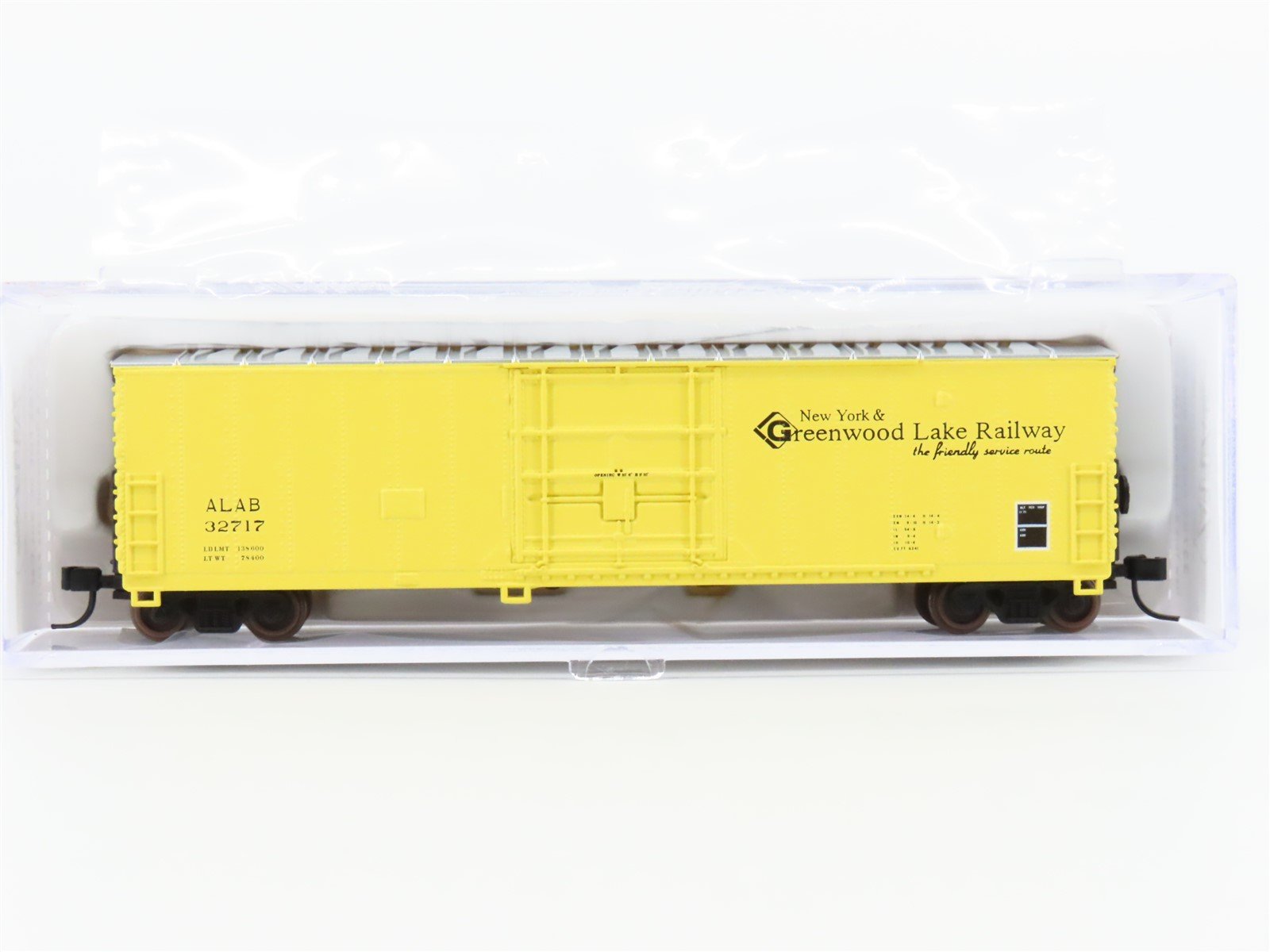 N Atlas 33782 ALAB New York & Greenwood Lake 50' FGE Plug Door Box Car #32717