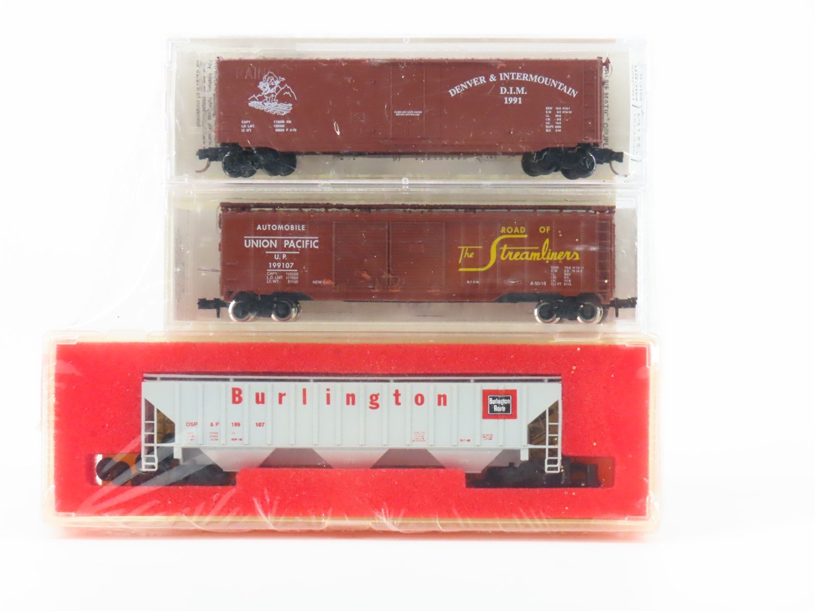 N Kadee/MTL, Atlas, & Precision Masters 1991 Special Run Cars 3-Pack - Sealed