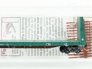 N Micro-Trains MTL 54100 MDW Minnesota Dakota & Western 61' Bulkhead Flat #1123