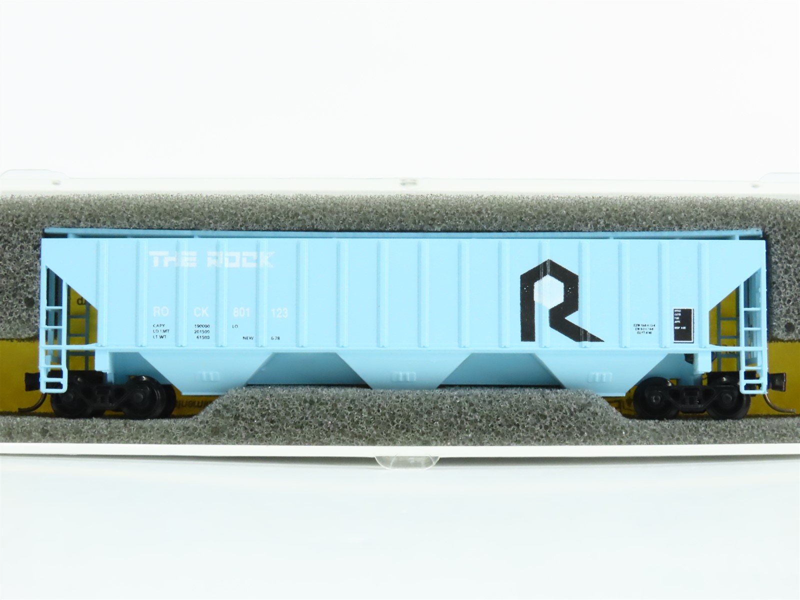 N Scale Precision Masters 1512 ROCK Island Railroad 3-Bay Covered Hopper #801123