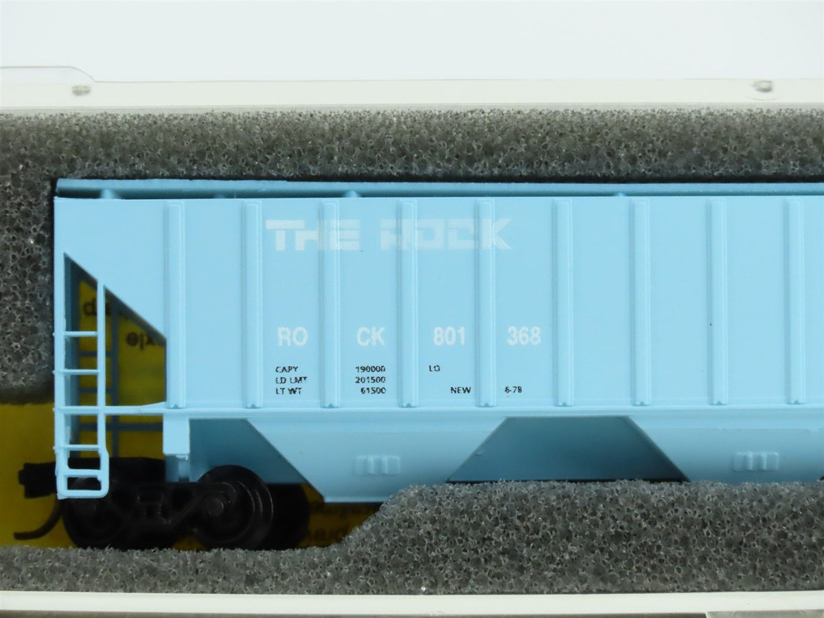 N Scale Precision Masters 1512 ROCK Island Railroad 3-Bay Covered Hopper #801368