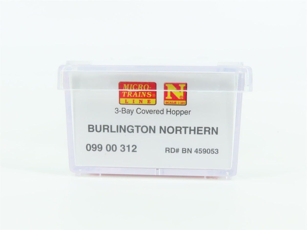 N Scale MicroTrains MTL 09900312 BN Burlington Northern 3-Bay Hopper Car #459053