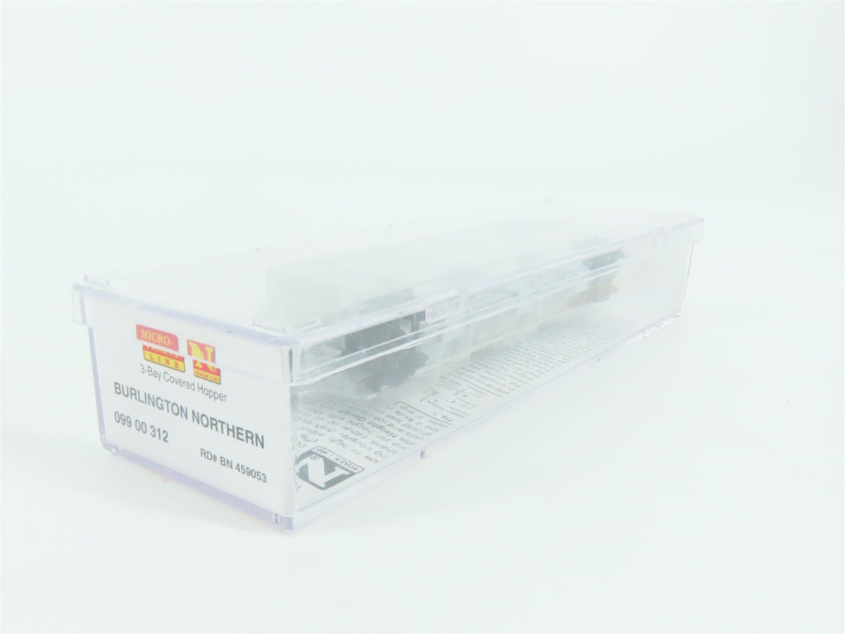 N Scale MicroTrains MTL 09900312 BN Burlington Northern 3-Bay Hopper Car #459053