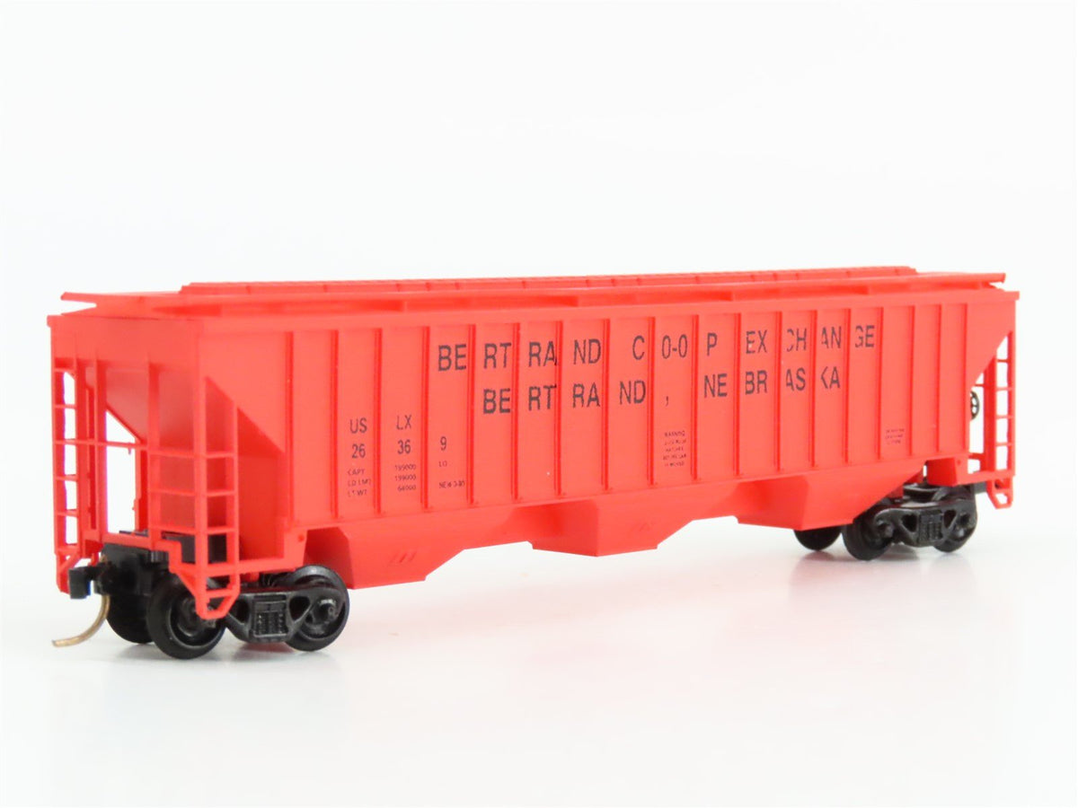 N Scale Precision Masters 1433 USLX Bertrand 3-Bay Covered Hopper #26369