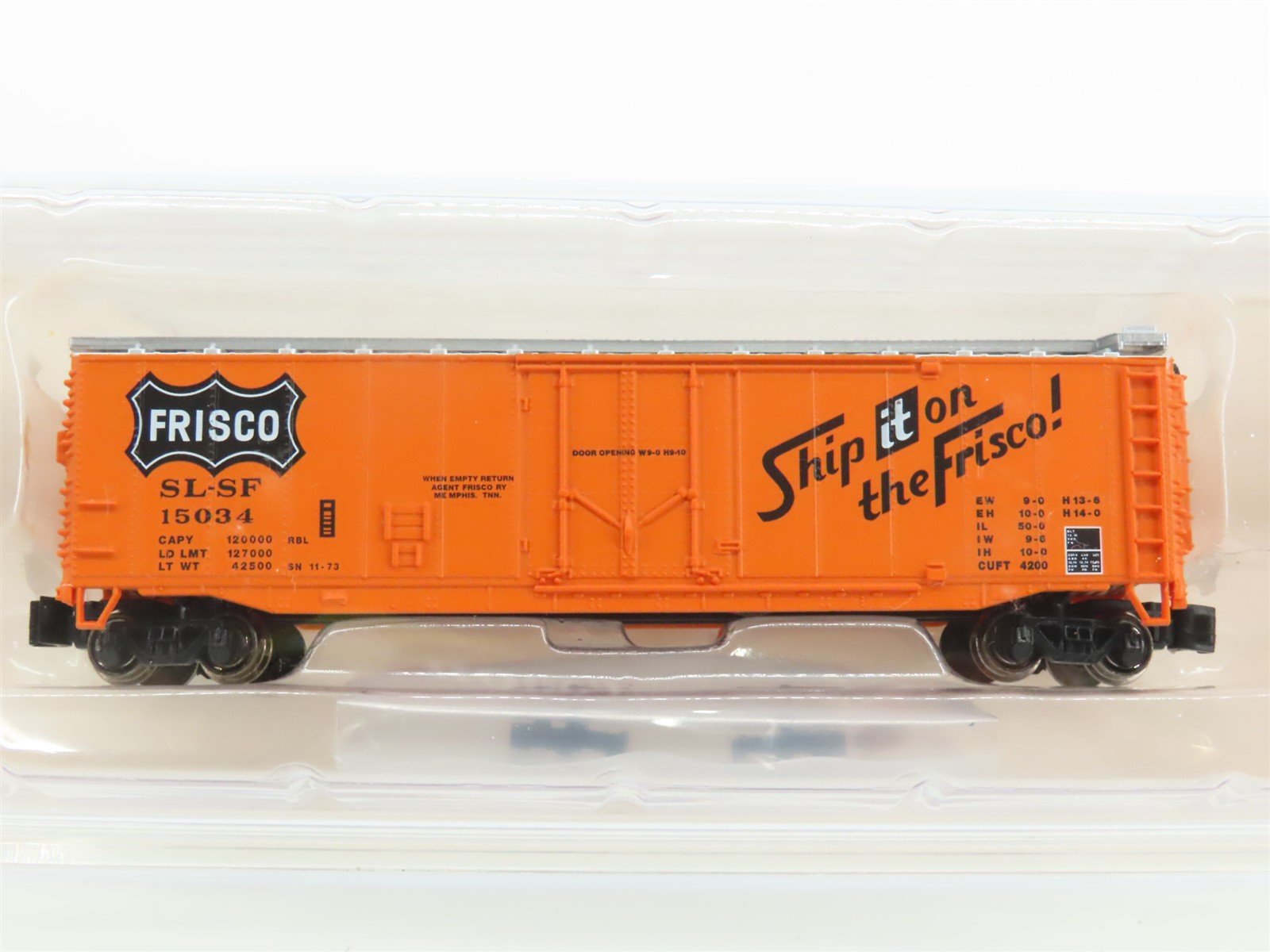 N Scale Bachmann 71075 SLSF Frisco "Ship It On The Frisco" 50' Reefer #15034