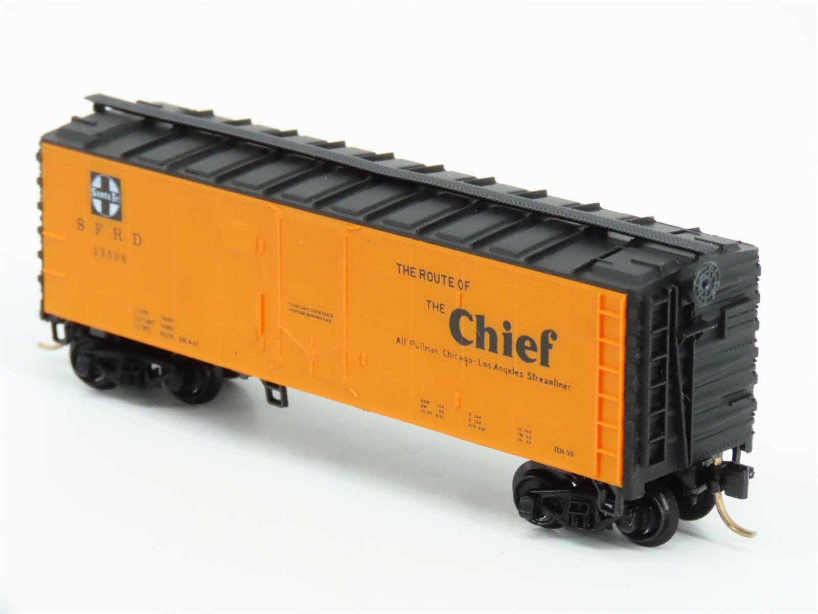 N Scale Precision Masters 1921 SFRD Santa Fe Chief Steel Reefer #13598