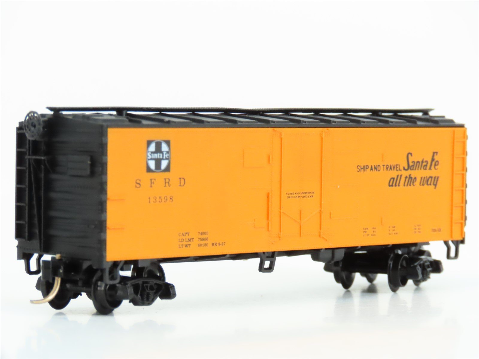 N Scale Precision Masters 1921 SFRD Santa Fe Chief Steel Reefer #13598