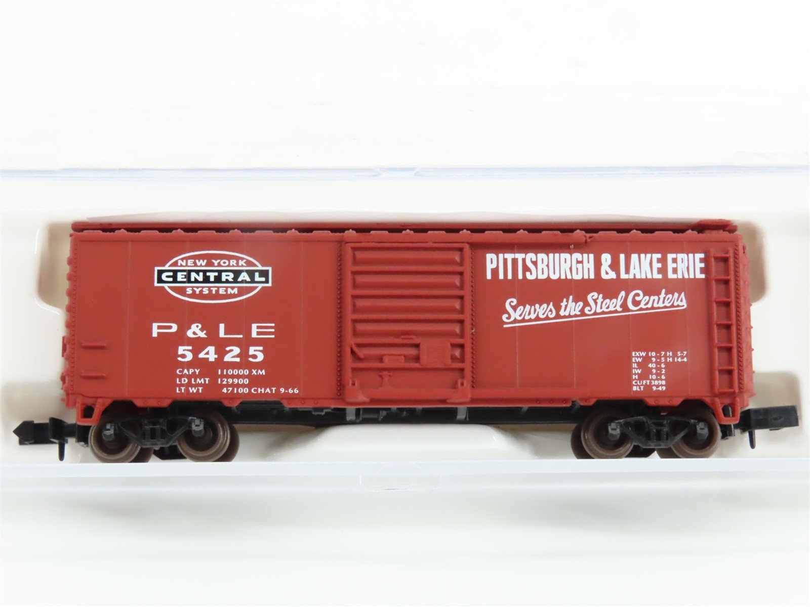 N Scale Atlas 34491 P&LE Railway "Serves The Steel Centers" 40' Boxcar #5425