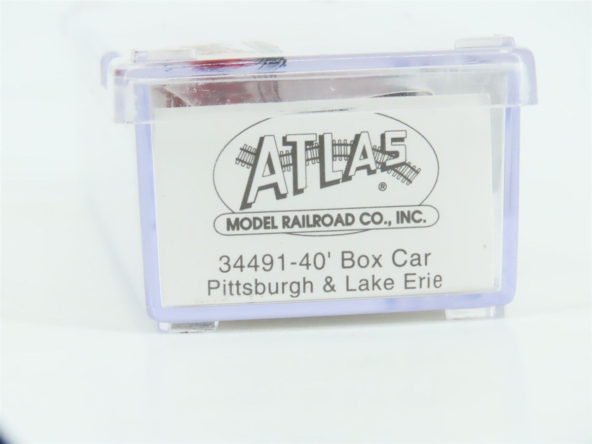 N Scale Atlas 34491 P&amp;LE Railway &quot;Serves The Steel Centers&quot; 40&#39; Boxcar #5425