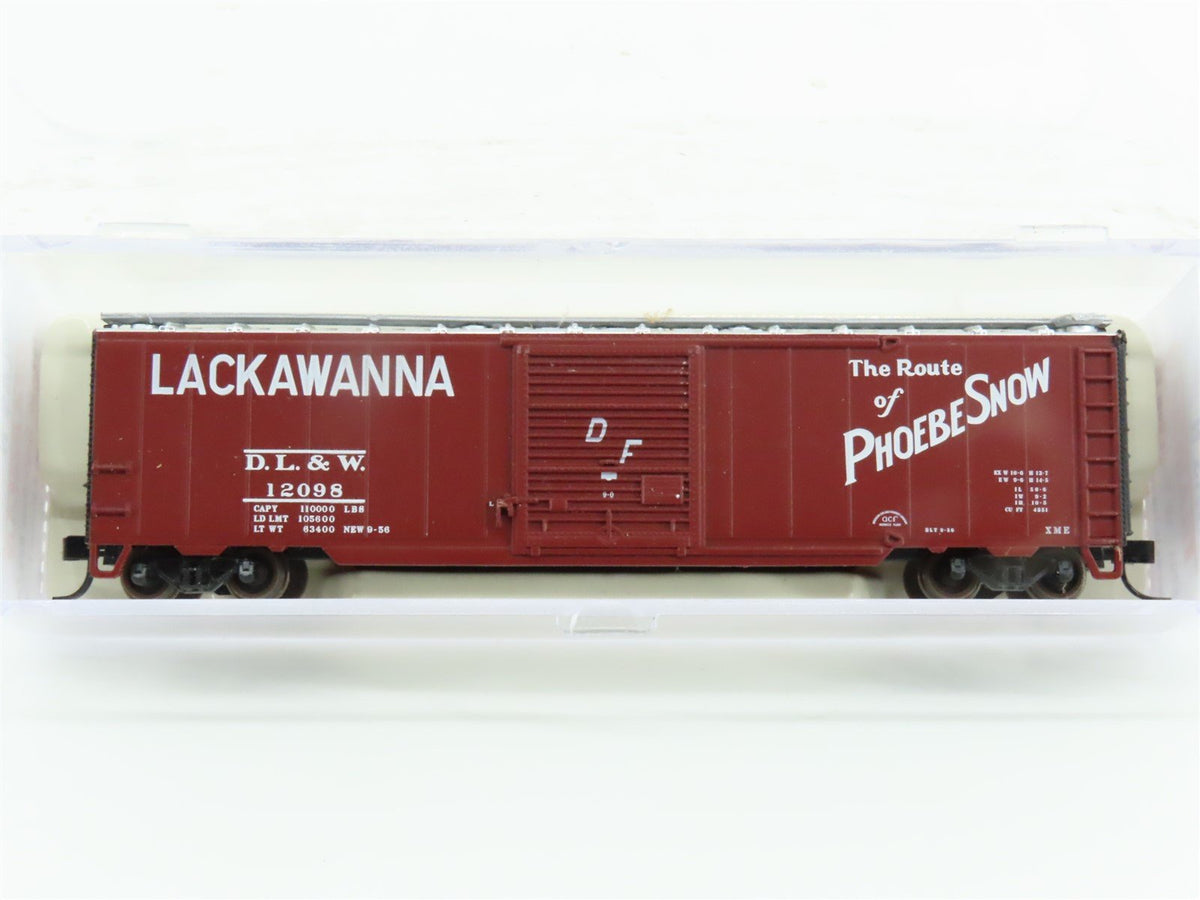 N Scale Atlas 38904 DL&amp;W Lackawanna 50&#39; Single Door Boxcar #12098