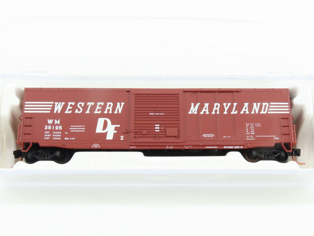 N Scale Atlas 45051 WM Western Maryland 50&#39; Single Door Boxcar #35195