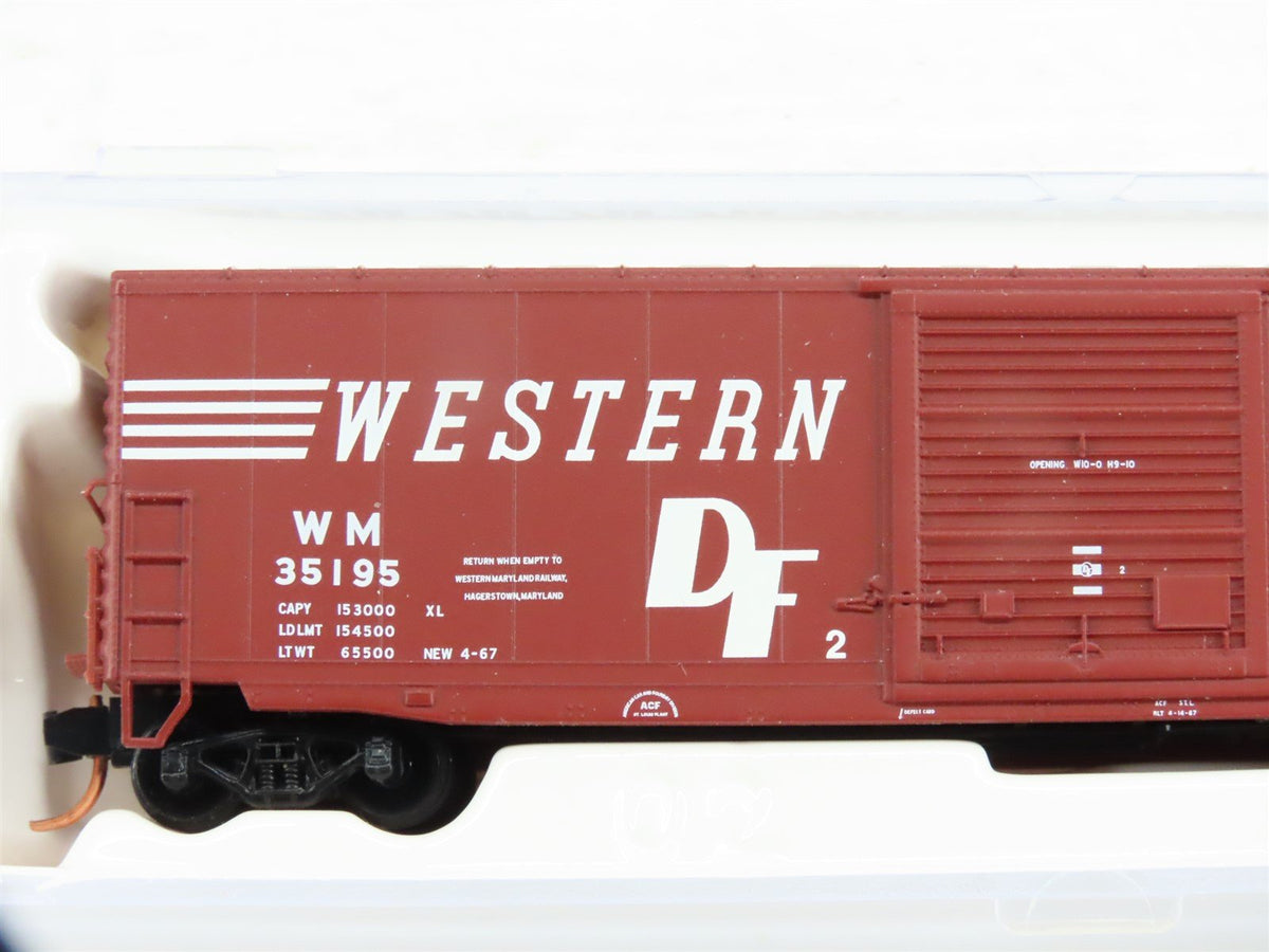 N Scale Atlas 45051 WM Western Maryland 50&#39; Single Door Boxcar #35195