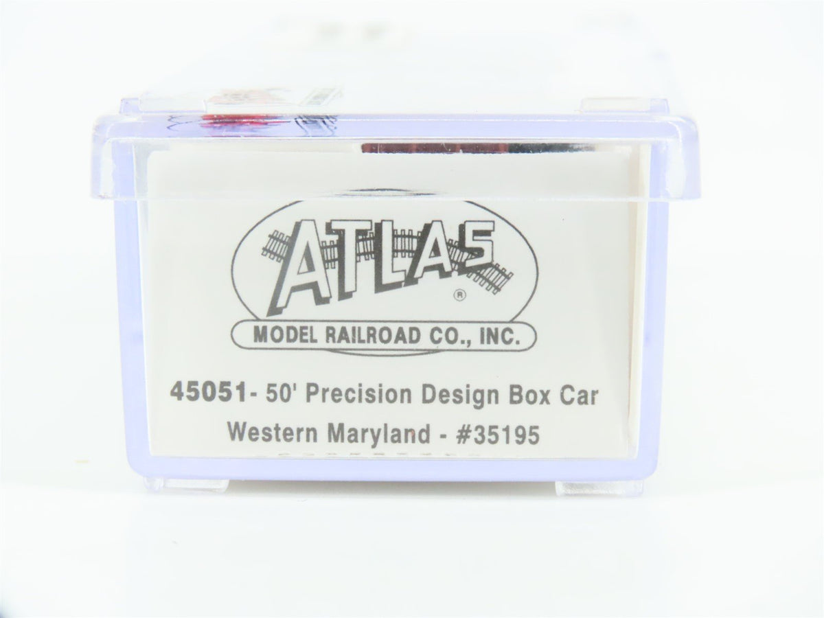 N Scale Atlas 45051 WM Western Maryland 50&#39; Single Door Boxcar #35195