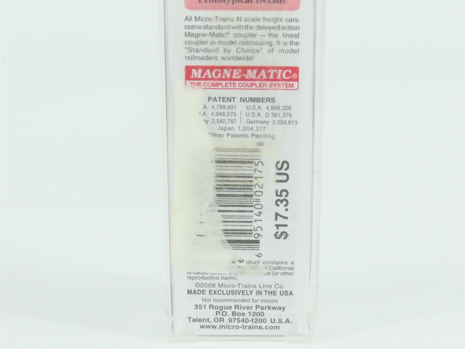 N Scale Micro-Trains MTL 12100080 NH New Haven Scale Car #M-23