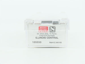 N Scale Micro-Trains MTL 105550 IC Illinois Central 50' Gondola Car #245102