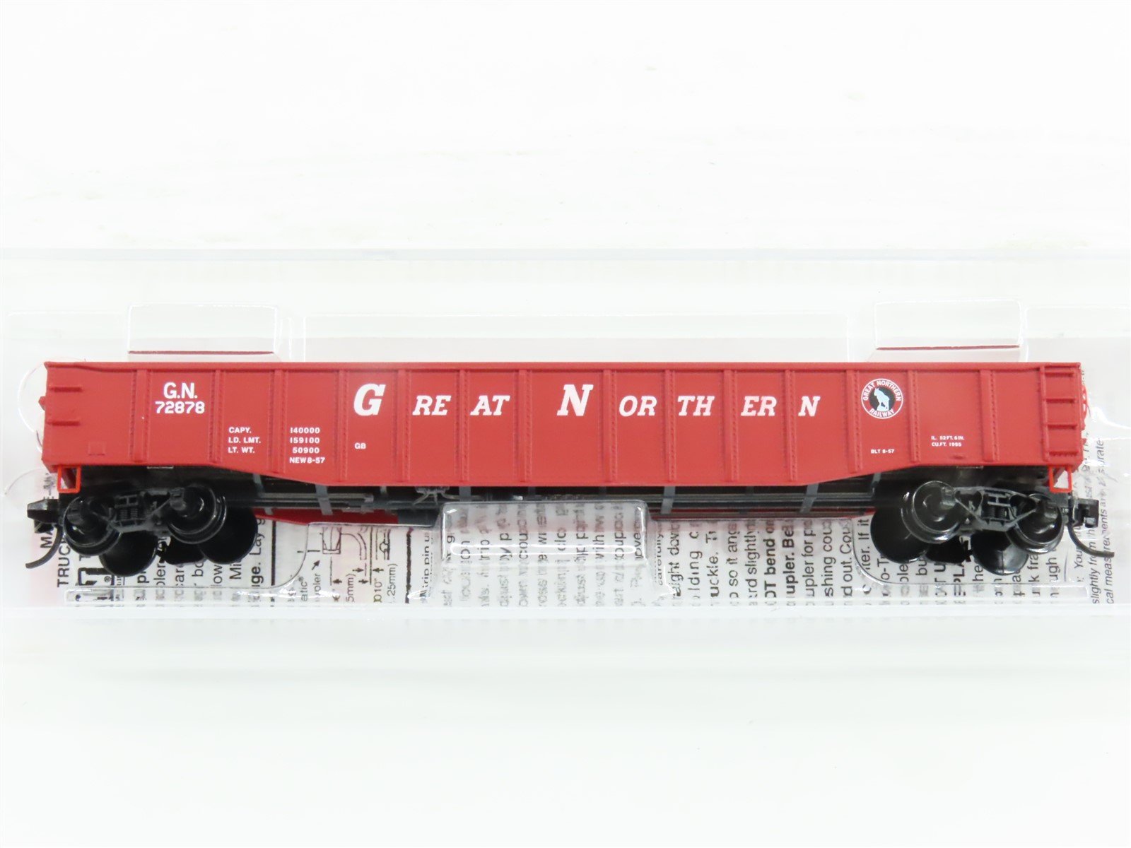 N Scale Micro-Trains MTL 10500541 GN Great Northern 50' Gondola Car #72878