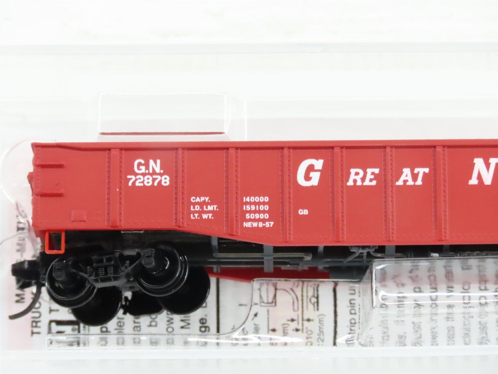 N Scale Micro-Trains MTL 10500541 GN Great Northern 50' Gondola Car #72878