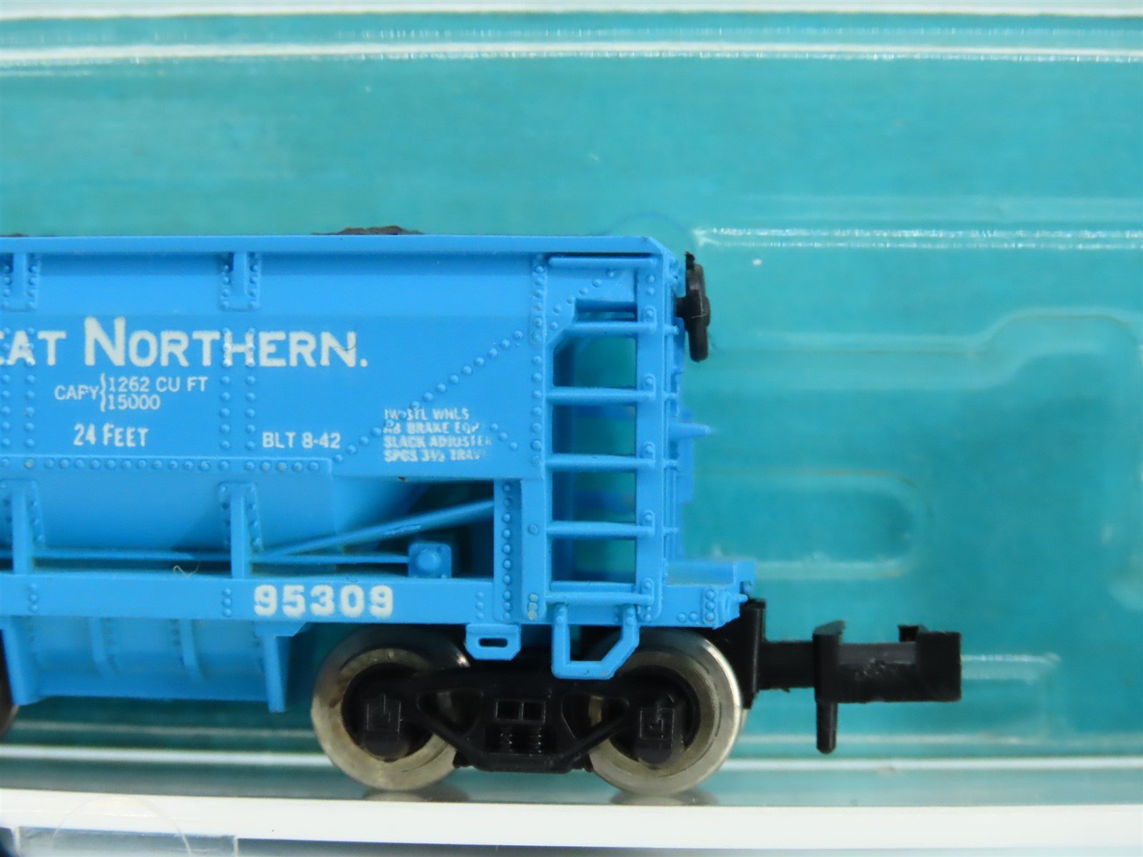 N Scale Atlas 3210 GN Great Northern Big Sky Blue Ore Car #95309