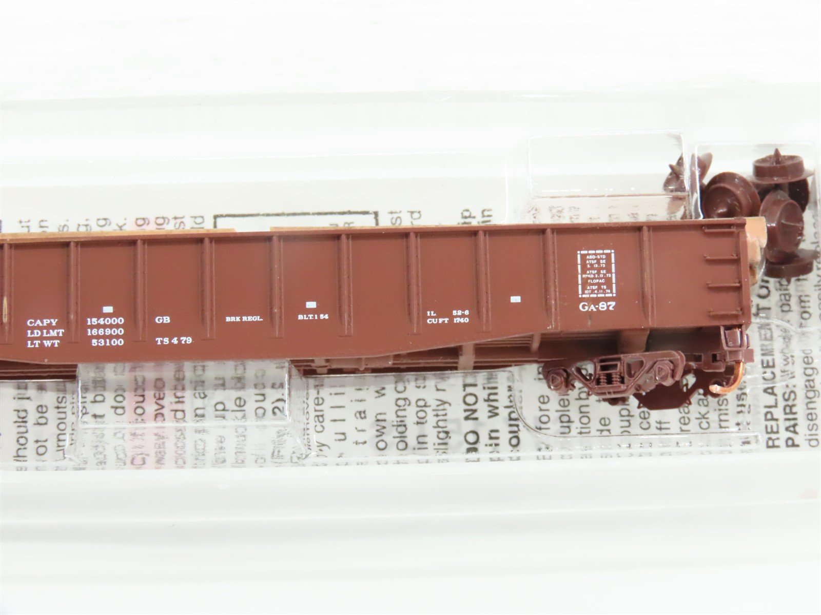 N Scale Micro-Trains MTL 04600080 ATSF Santa Fe 50' Gondola Car #75045 w/ Load