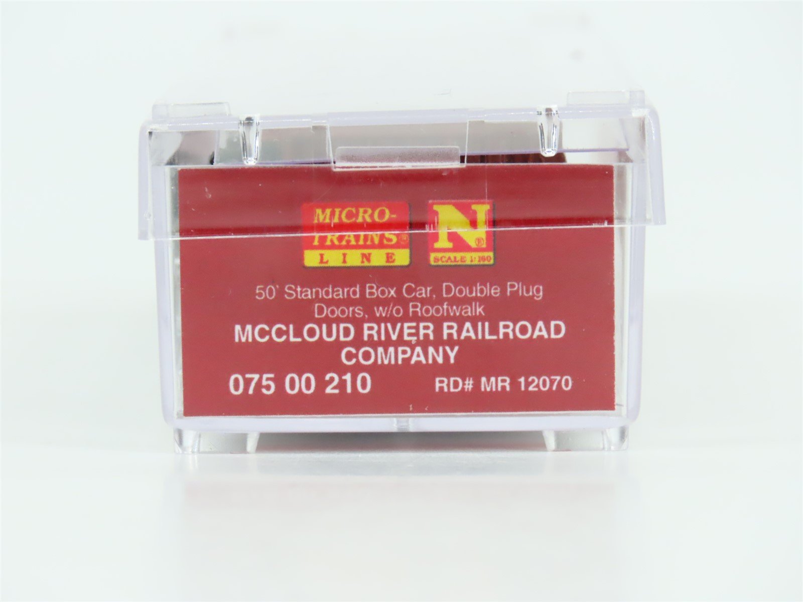 N Micro-Trains MTL 07500210 MR McCloud River 50' Double Plug Door Boxcar #12070