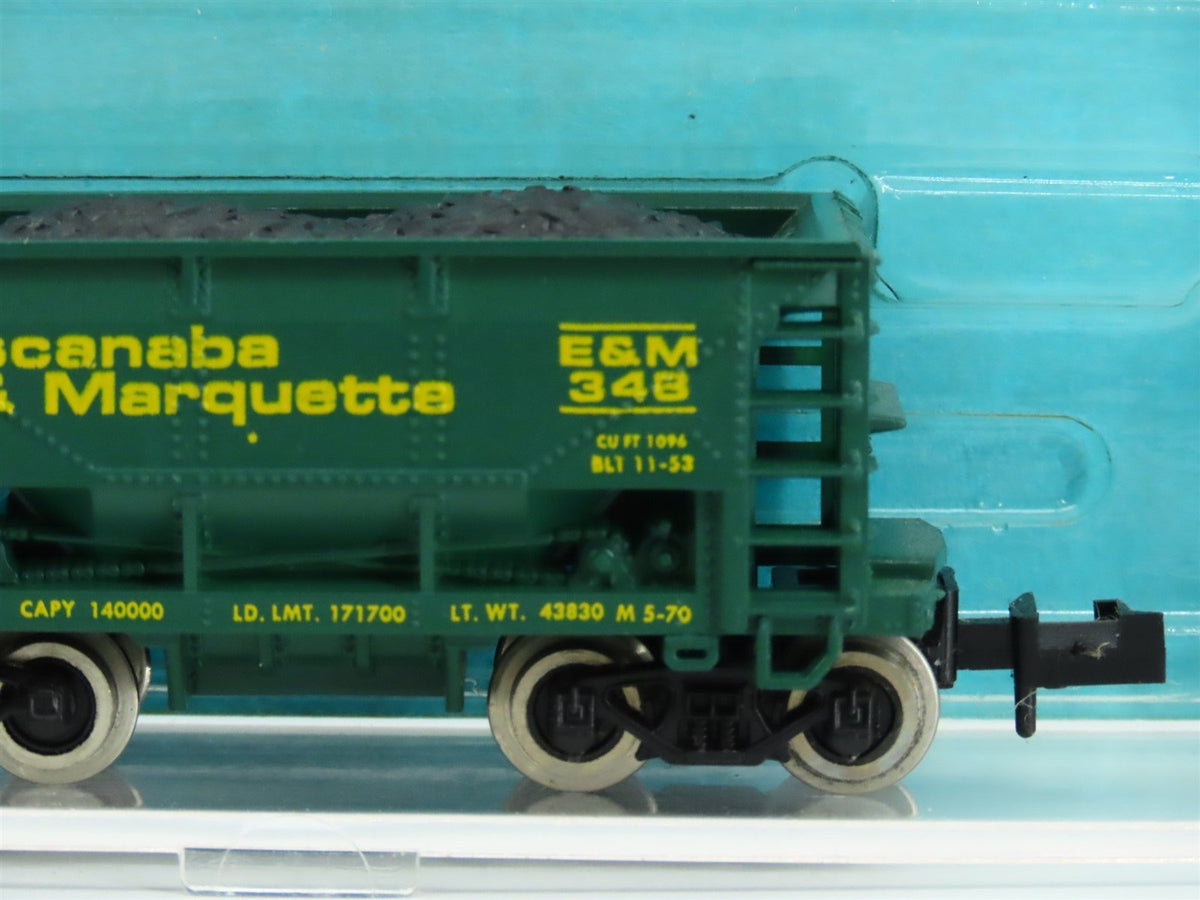 N Scale Atlas 3209 E&amp;M Escanaba &amp; Marquette Railroad 70 Ton Ore Car #348