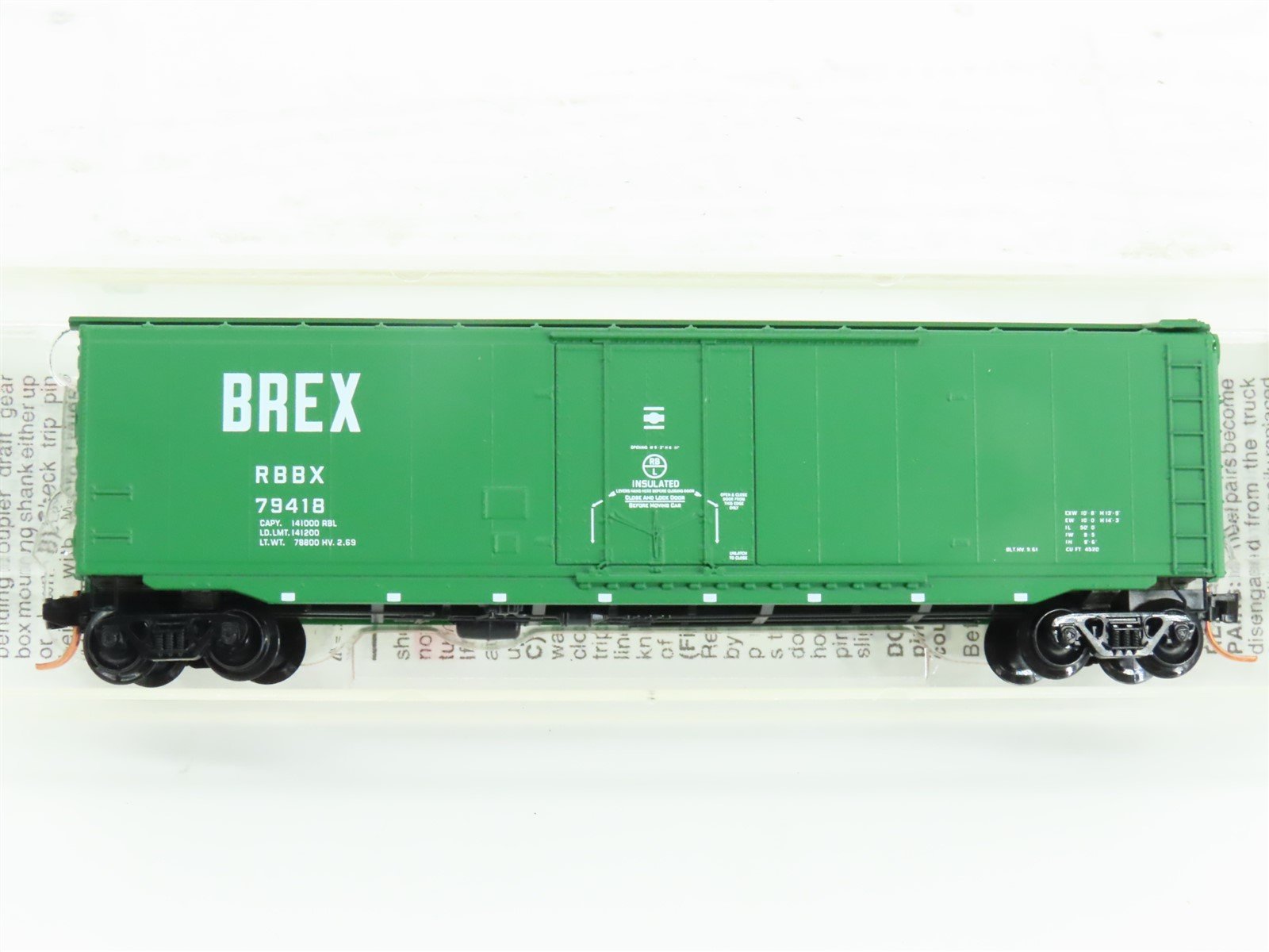 N Scale Micro-Trains MTL 32090 RBBX Burlington Reefer 50' Boxcar #79418