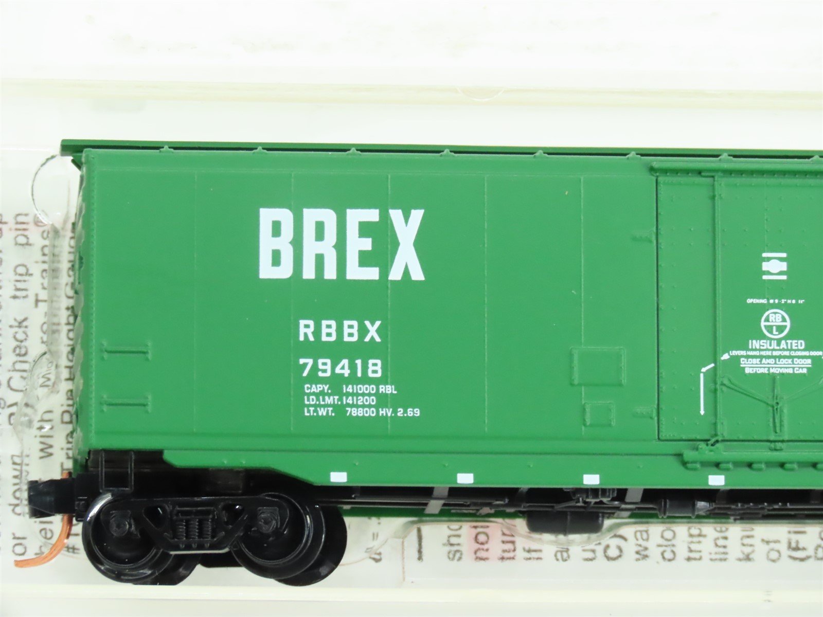 N Scale Micro-Trains MTL 32090 RBBX Burlington Reefer 50' Boxcar #79418