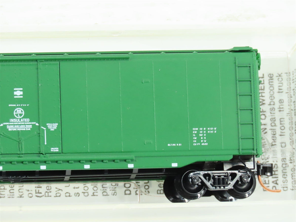 N Scale Micro-Trains MTL 32090 RBBX Burlington Reefer 50&#39; Boxcar #79418