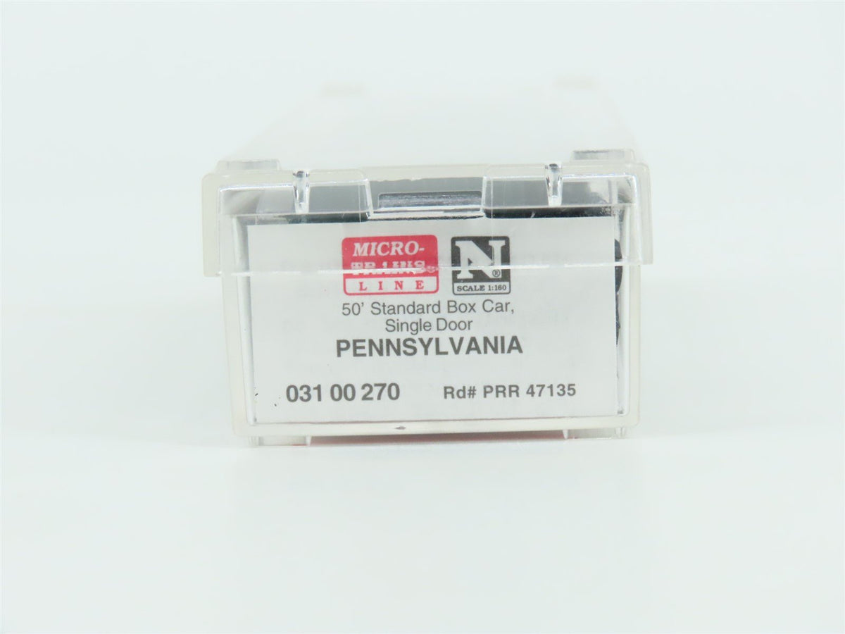 N Scale Micro-Trains MTL 03100270 PRR Pennsylvania 50&#39; Standard Boxcar #47135