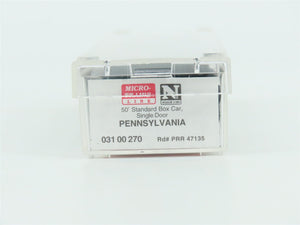 N Scale Micro-Trains MTL 03100270 PRR Pennsylvania 50' Standard Boxcar #47135