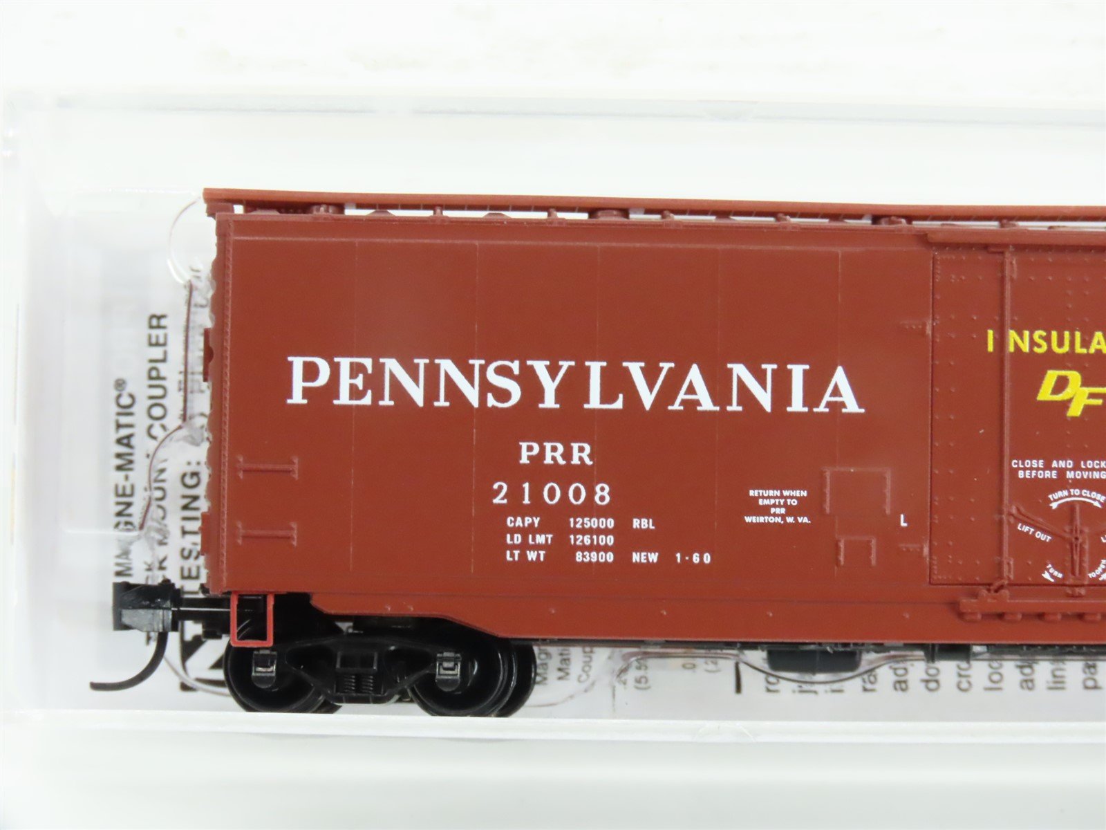N Scale Micro-Trains MTL 03200461 PRR Pennsylvania 50' Standard Boxcar #21008