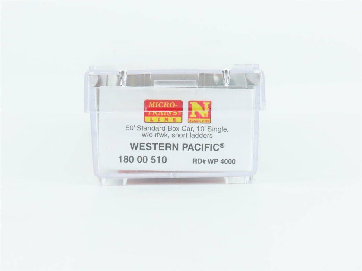 N Micro-Trains MTL 18000510 WP Railway &quot;Ride Like A Feather&quot; 50&#39; Boxcar #4000