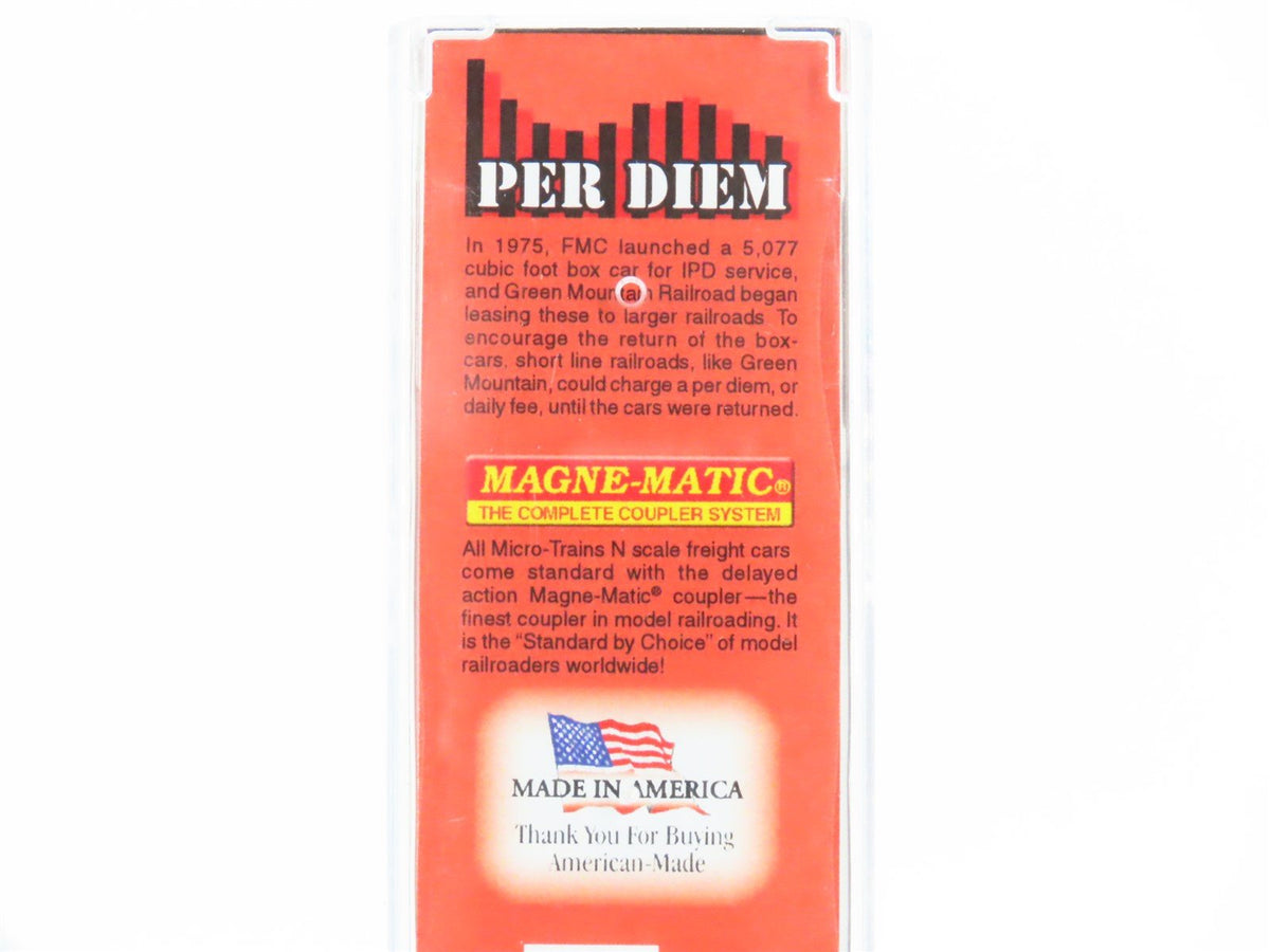 N Scale Micro-Trains MTL 02500960 GMRC Green Mountain 50&#39; Standard Boxcar #0629