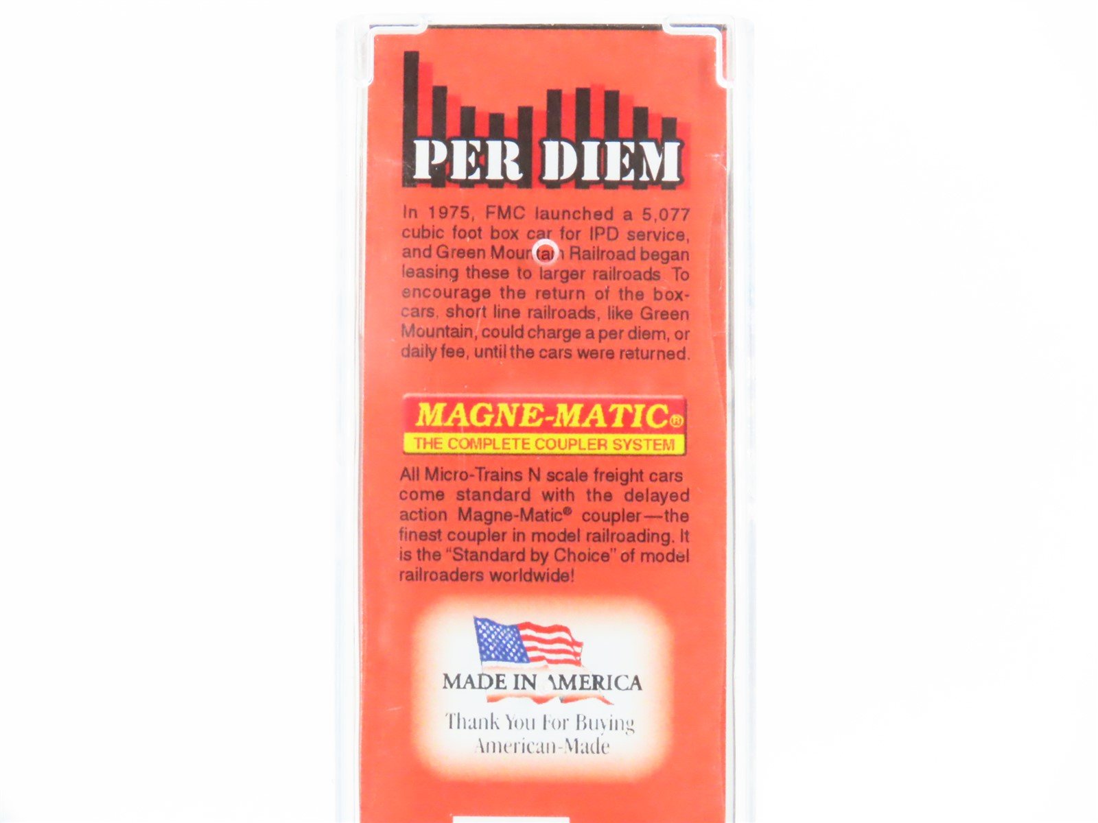 N Scale Micro-Trains MTL 02500960 GMRC Green Mountain 50' Standard Boxcar #0629