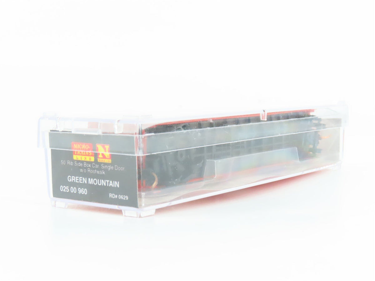 N Scale Micro-Trains MTL 02500960 GMRC Green Mountain 50&#39; Standard Boxcar #0629