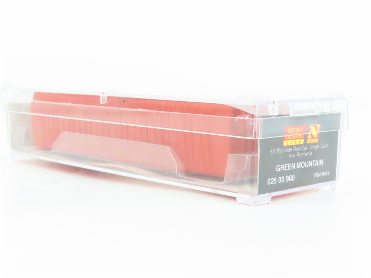 N Scale Micro-Trains MTL 02500960 GMRC Green Mountain 50&#39; Standard Boxcar #0629