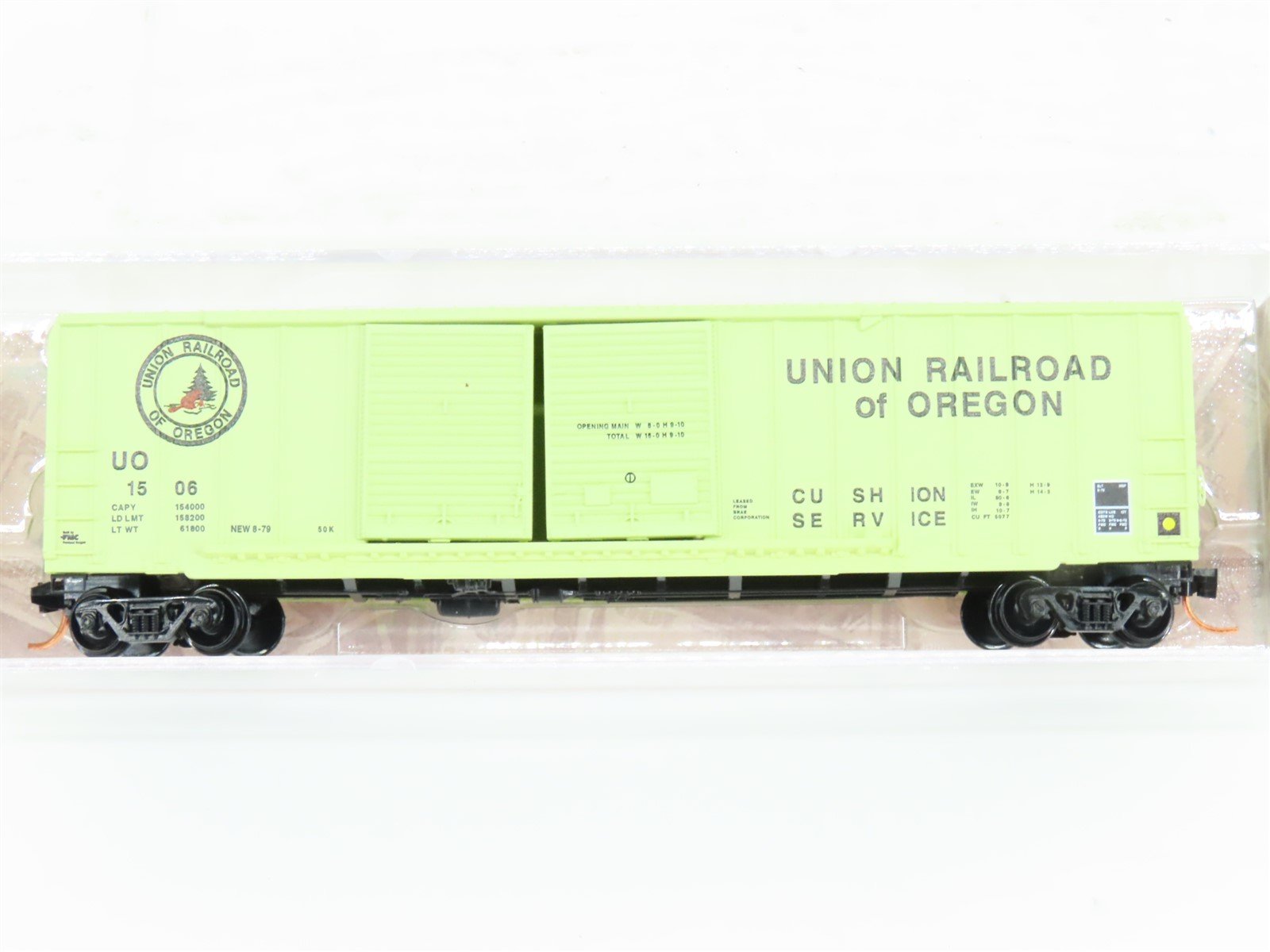 N Micro-Trains MTL 03000270 UO Union RR Of Oregon 50' Rib Side Boxcar #1506