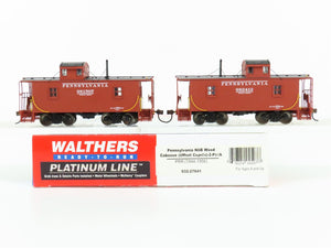 HO Scale Walthers Platinum Line 932-27641 PRR Pennsylvania N6B Caboose 2-pack