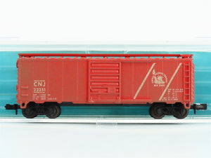 N Atlas 3410 CNJ Jersey Central Single Door Box Car #23251 Custom Weathered