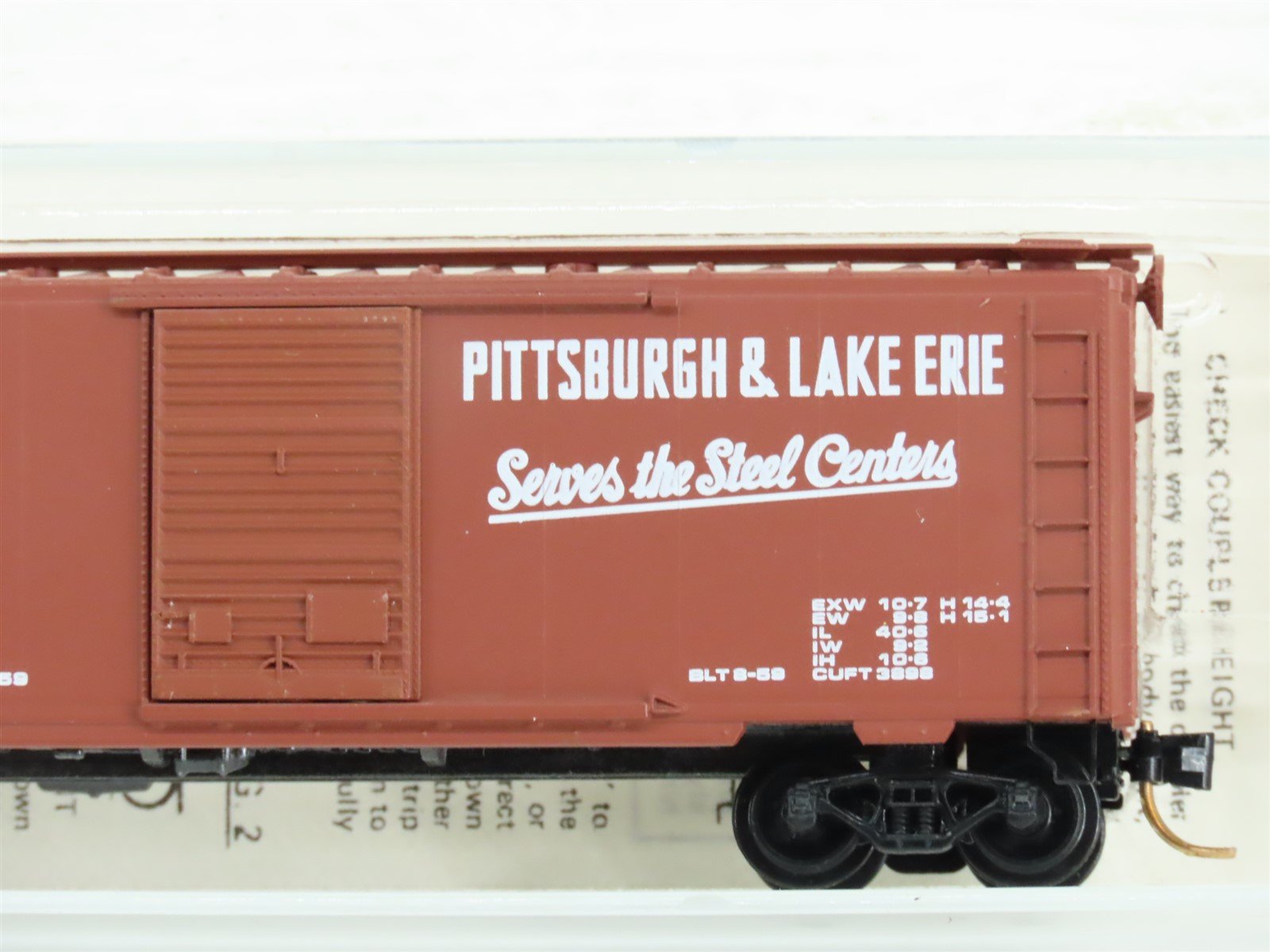 N Scale Micro-Trains MTL/Kadee 20410 P&LE Railway 40' Standard Boxcar #20195