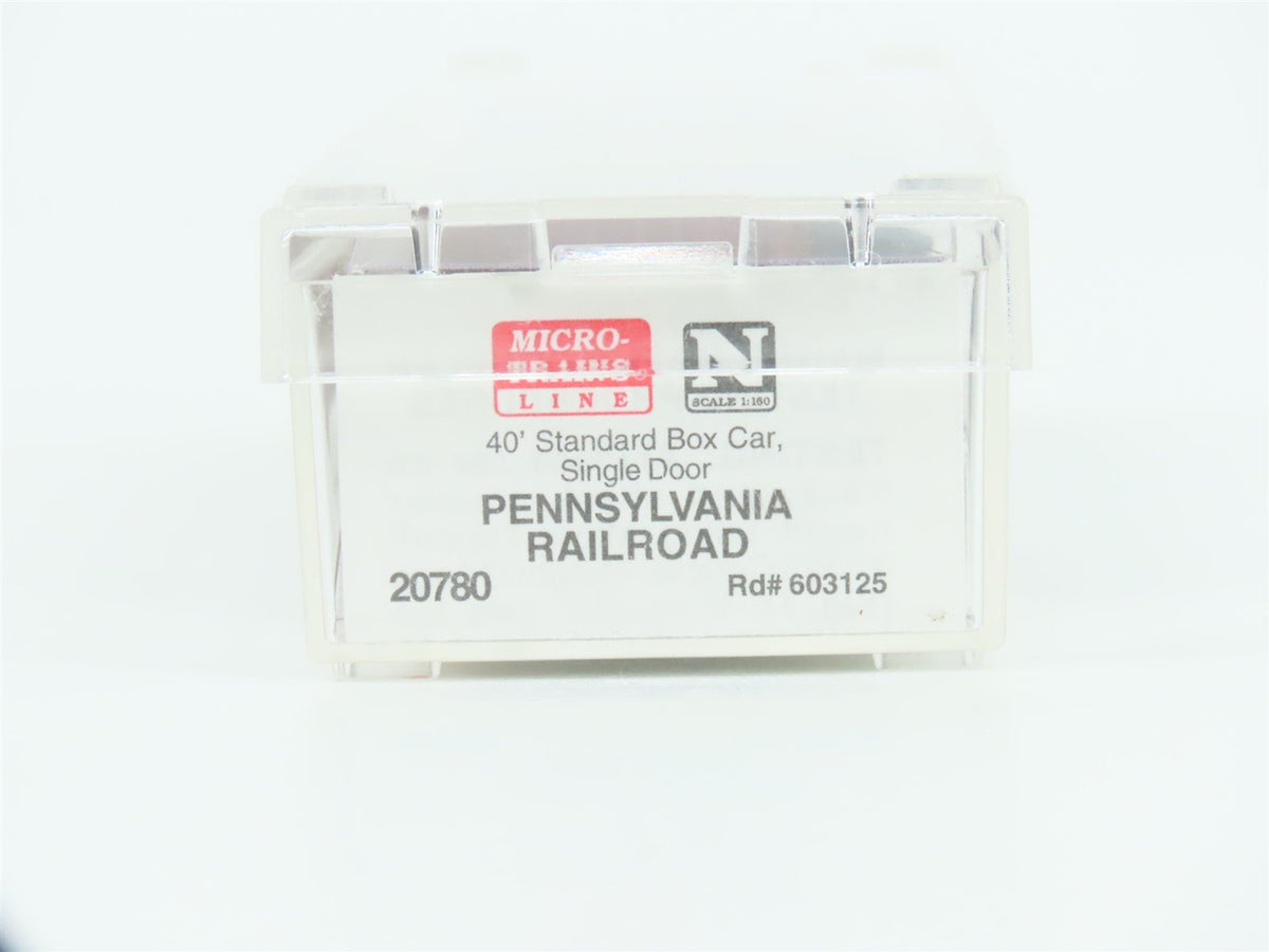 N Scale Micro-Trains MTL 20780 PRR Pennsylvania 40&#39; Standard Boxcar #603125