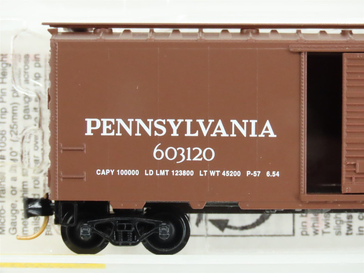 N Scale Micro-Trains MTL 20780/2 PRR Pennsylvania 40&#39; Standard Boxcar #603120