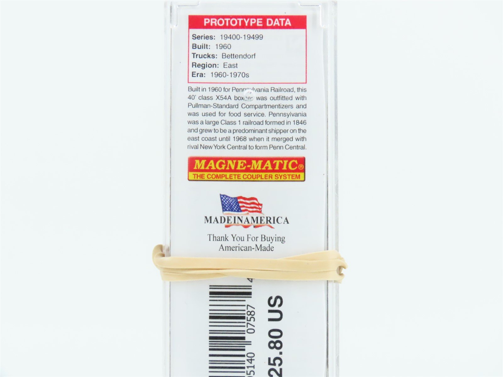 N Scale Micro-Trains MTL 02100610 PRR Pennsylvania 40' Standard Boxcar #19492