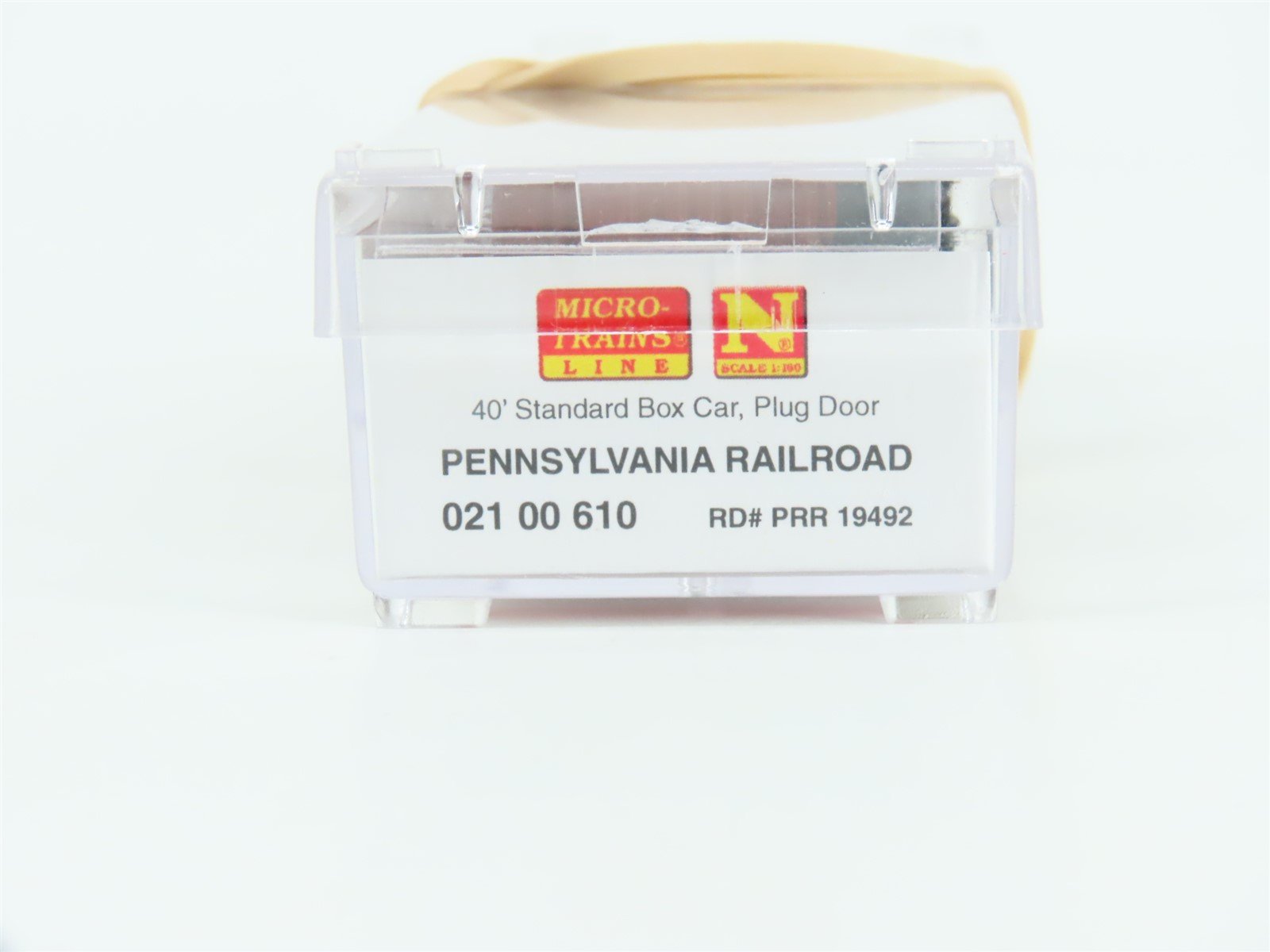 N Scale Micro-Trains MTL 02100610 PRR Pennsylvania 40' Standard Boxcar #19492