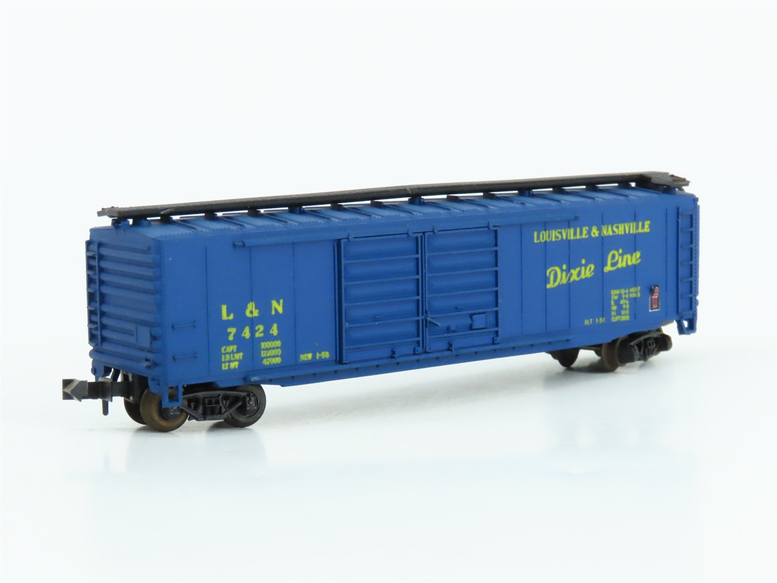 N Scale Atlas 2332 L&N Louisville & Nashville Dixie Line 50' Box Car #7424