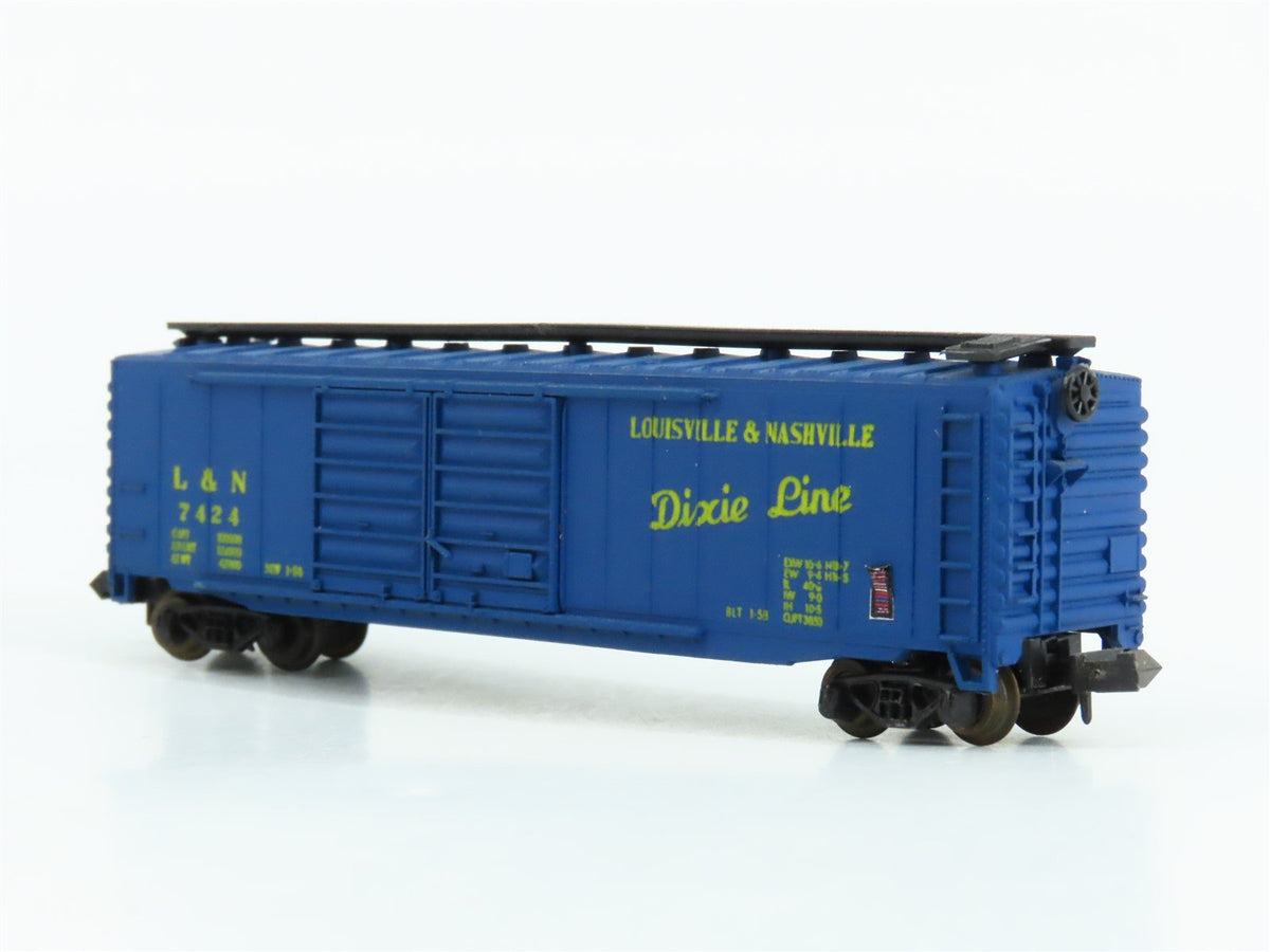N Scale Atlas 2332 L&amp;N Louisville &amp; Nashville Dixie Line 50&#39; Box Car #7424